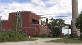 Toronto old and closed coal fired power generating station, the Hearn power station sits idle east of the waterfront downtown