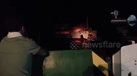 One-year-old girl and killed and 23 passengers missing after ferry catches fire in the Philippines
