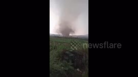 Tornado rips through Chinese village injuring nine people