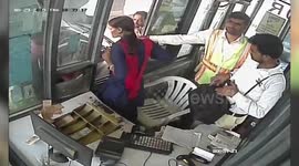 Female toll collector assaulted by commuter for stopping him in north India