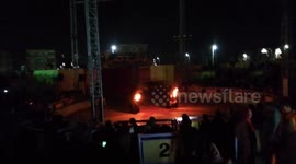 Dark UnderTaker Intro In Night Circus Strong Guy Show
