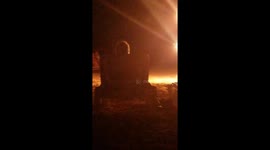 Playing with fire on the shores of Cosumel!