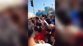 Tens of thousands of people queue to enter IKEA on opening day in China's Zhengzhou