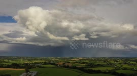 Anti-Crepuscular Rays By Drone