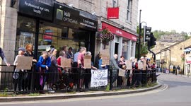 #StopTheCoup anti Boris Johnson & Donald Trump BREXIT protests reaches Hebden Bridge, Yorkshire, UK News