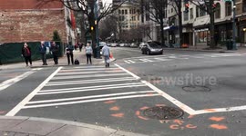 SlowTV Walking Tour of Uptown Charlotte, Tryon Street - 4K