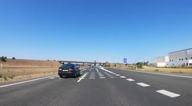 point of view shot of a  car at a motorway road toll payment station