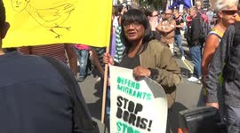 Thousands protest outside Downing Street against the suspension of parliament