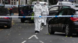 Scene of Car Crash Stabbings Murder Watford seven men sentenced