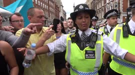 Tense scenes as pro and anti-Brexit campaigners clash at London demonstration