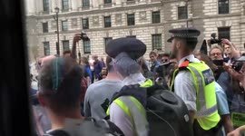 Anti-Brexit protesters chant