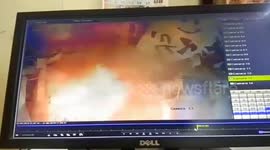 CCTV captures the moment an Indian chemical factory blew up