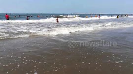Summer Blue Water In Ras El Bar beach