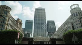 looking up to canada tower, canary wharf london