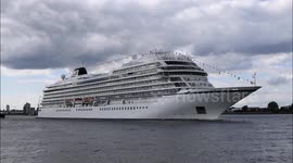 Viking Sun cruise ship leaves London to attempt record-breaking journey