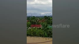 Catastrophic moment air ambulance crashes in the Philippines killing all nine on board