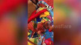 Couple welcome a son three years after he was first conceived