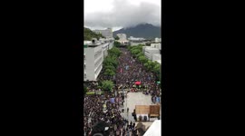 University of Hong Kong students boycott classes in solidarity protest