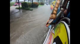 Big serious flash flooding in Cebu Philippines