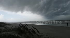 Footage shows Hurricane Dorian moments before it made landfall in Florida