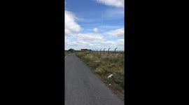 Ryanair flight landing in Shannon Airport