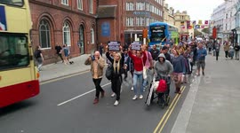 Anti-Brexit protest march in Brighton 03/09/2019