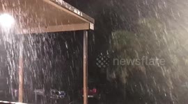 Hurricane Dorian's 'crazy rain' hits Florida coast