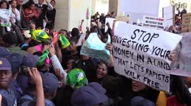 Hundreds protest against gender violence in South Africa