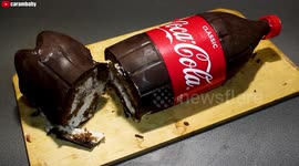 Belarusian father makes Coca-Cola themed cake