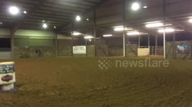 Appaloosa lays out great barrel racing run