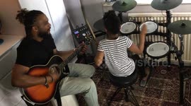 Amazing Father Daughter Duo Playing Music Together