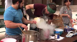 'What's cooler than cool?' Liquid nitrogen ice cream on Toronto campus by physics students
