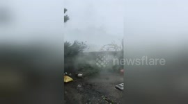 Typhoon Lingling batters Japan with gusts of more than 220kmh