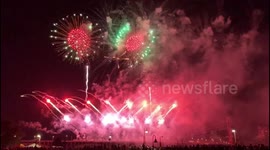Incredible moment Target Fireworks light up the sky during the annual fireworks show in Minneapolis