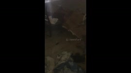 House in Treasure Cay Floods with Water from Storm Surge during Hurricane Dorian