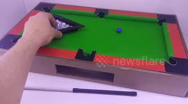How to make children's billiards from cardboard