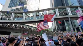Hong Kong protesters chant ‘Five demands, not one less’ during march on US Consulate