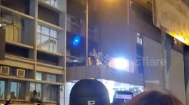 Cops at Hong Kong's Mong Kok police station fire beanbag rounds