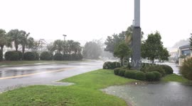 Hurricane Dorian hits South Carolina - 4k footage (clip 2)