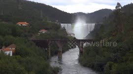 Emergency discharge of Bouçã dam