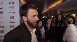 Chris Evans at the 'Knives Out' premiere at Toronto International Film Festival