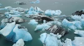 #Iceland #Drone #Icebergs