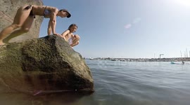 Giant stingrays lurk in the sand at beach in the Canary Islands