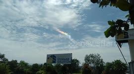 Rainbow Cloud Seen Over The Philippines