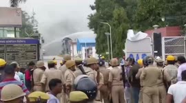 Four injured in gas tank explosion at oil plant in northern India
