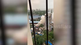 Fire engulfs empty coach of express in western India; no casualties reported