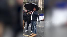 Hollywood star Vin Diesel sings famous Scottish anthem with fans on set of Fast and Furious 9