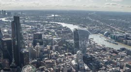 london skyline shot from a helicopter