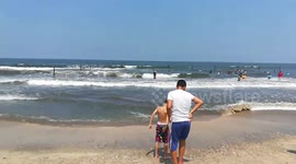 Morning Sunny Day To Swim In Ras El Bar Beach #water #summervacation #RasElBar