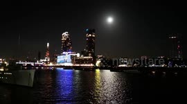 The Harvest Moon Seen Over London